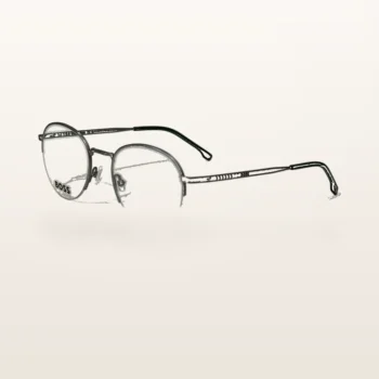 Syze optike Boss 1448 të rrumbullakëta, gri antracit – Italoptik