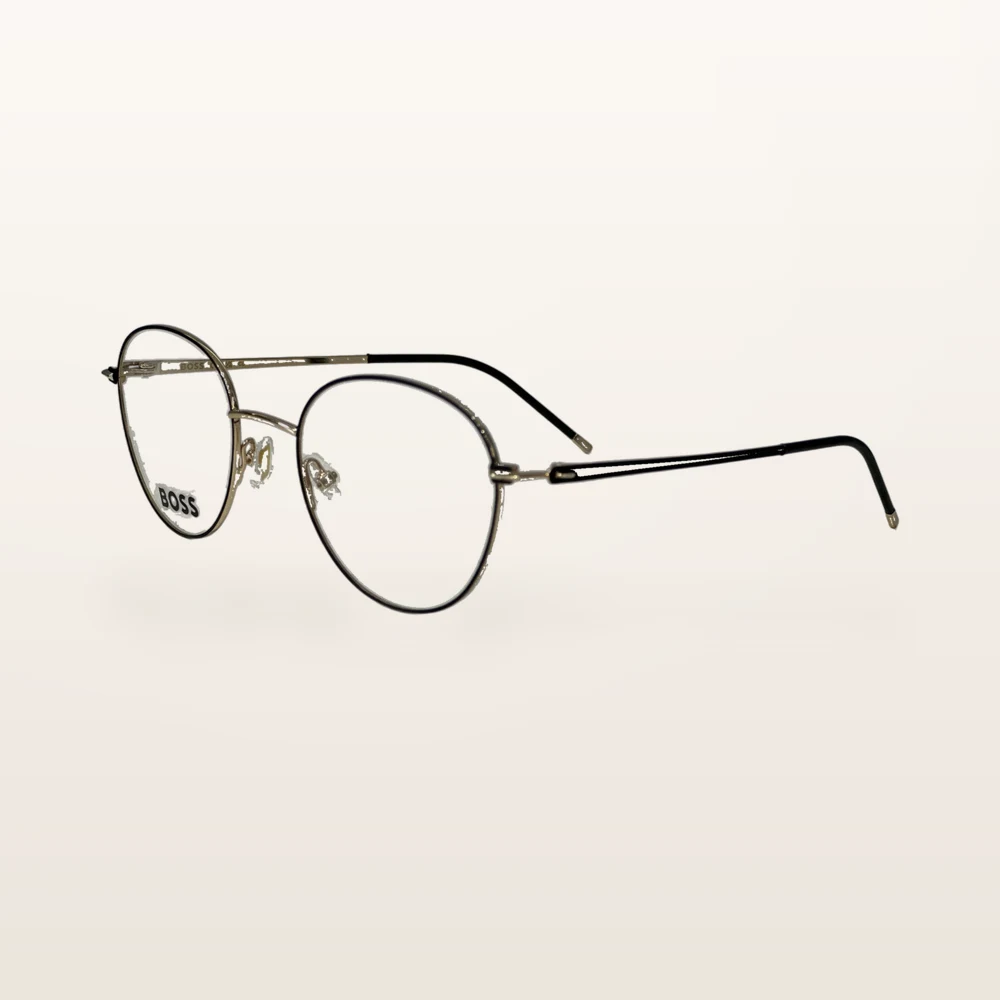 italoptik-boss-1530-optike Syze optike Boss 1530 të rrumbullakëta, e zezë me të artë – Italoptik
