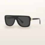 Syze dielli Burberry B4362 e zezë me lente gri – Italoptik