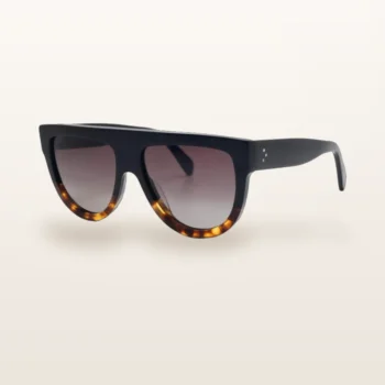 Syze dielli Celine CL40011N të zeza me havana dhe lente kafe gradient – Italoptik