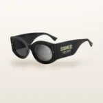 Syze dielli Dsquared2 D2 0071/S të zeza me logo të artë – Italoptik