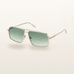 Syze dielli Ermenegildo Zegna EZ0193 pilot e artë me lente jeshile gradient – Italoptik