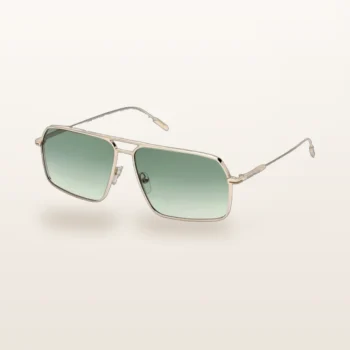 Syze dielli Ermenegildo Zegna EZ0193 pilot e artë me lente jeshile gradient – Italoptik