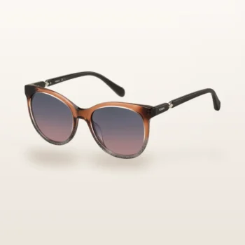Syze dielli Fossil FOS 2074/S kafe me lente blu-rozë – Italoptik