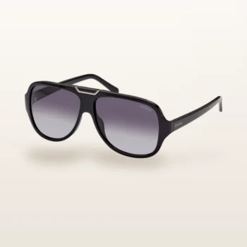 Syze dielli Guess GU00055 pilot e zezë me lente gri gradient – Italoptik