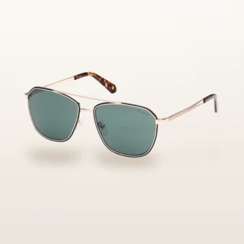 Syze dielli Guess GU00046 pilot e artë me lente jeshile – Italoptik