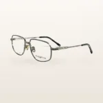 Syze optike Italoptik, argjendi me rreth të brendshëm të zi, maja të zeza – Italoptik