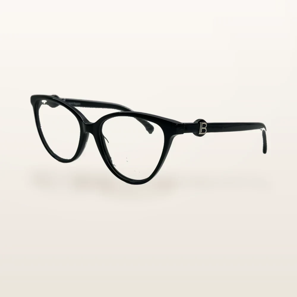 italoptik-laura-biagiotti-lb4253 Syze optike Laura Biagiotti, e zezë me shkëlqim, logo lb në argjend – Italoptik