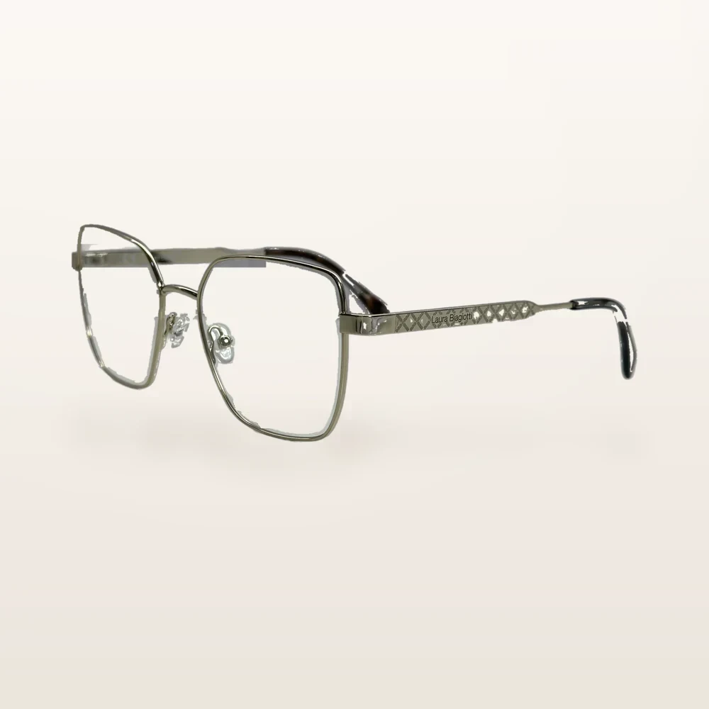 italoptik-laura-biagiotti-lb8454 Syze optike Laura Biagiotti, ari i çelur me maja havana – Italoptik