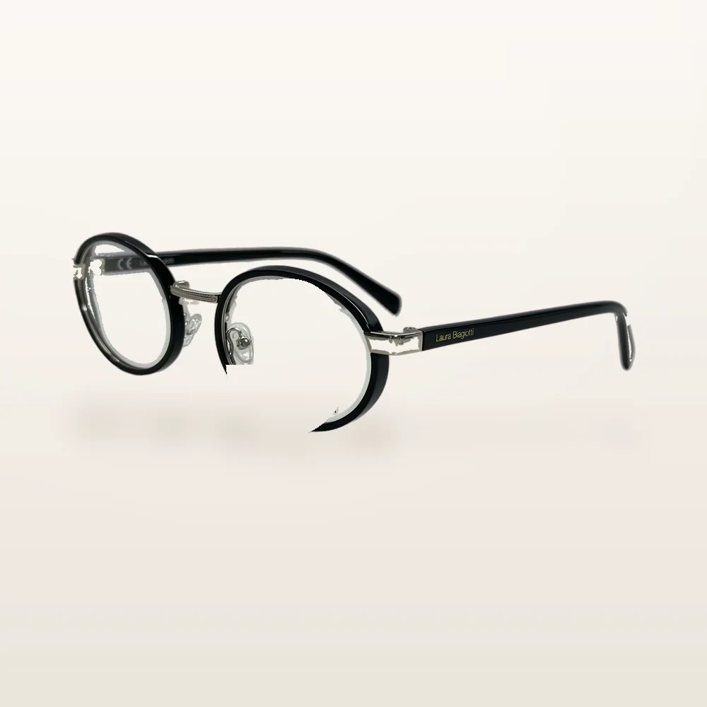 italoptik-laura-biagiotti-lb9452 Syze optike Laura Biagiotti, e zezë me argjend – Italoptik