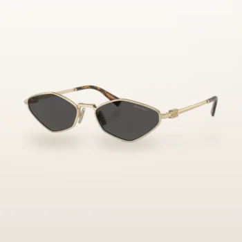 Syze dielli Miu Miu SMU56Z, skelet i artë me lente gri – Italoptik
