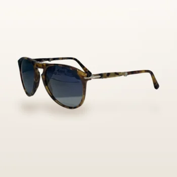 Syze dielli Persol 9714S4052S355-201453P unisex, havana e palosshme me lente blu të polarizuara