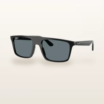 Syze dielli Ray-Ban RB2222 të zeza me lente blu-gri të polarizuara – Italoptik