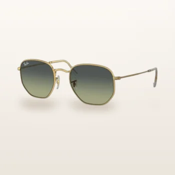 Syze dielli Ray-Ban RB3548 gjashtëkëndore e artë me lente jeshile gradient – Italoptik