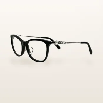 Syze optike Swarovski, e zezë me perla dhe kristale – Italoptik