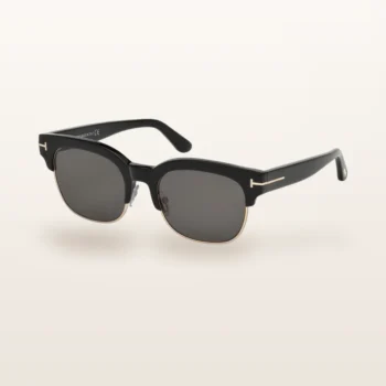 Syze dielli Tom Ford Harry-02 TF597 e zezë me lente gri të polarizuara – Italoptik