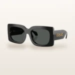 Syze dielli Versace 4496 katrore të zeza me logo të artë – Italoptik